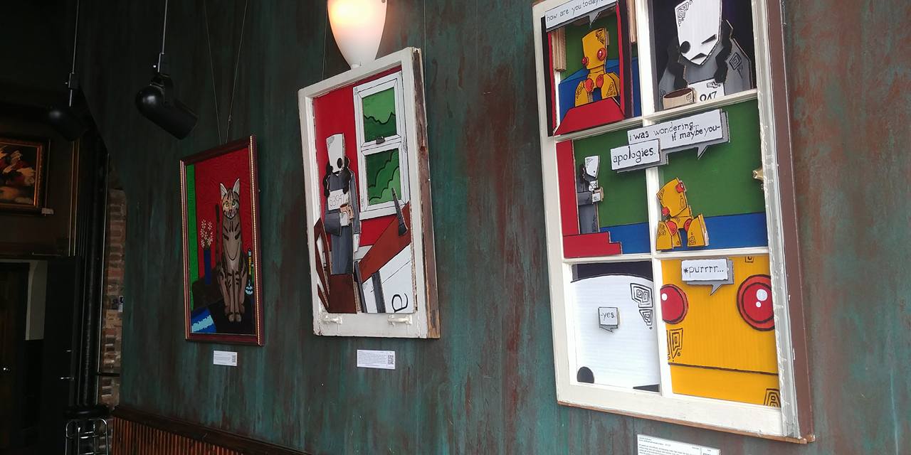 Art from local artists adorns our walls year round!